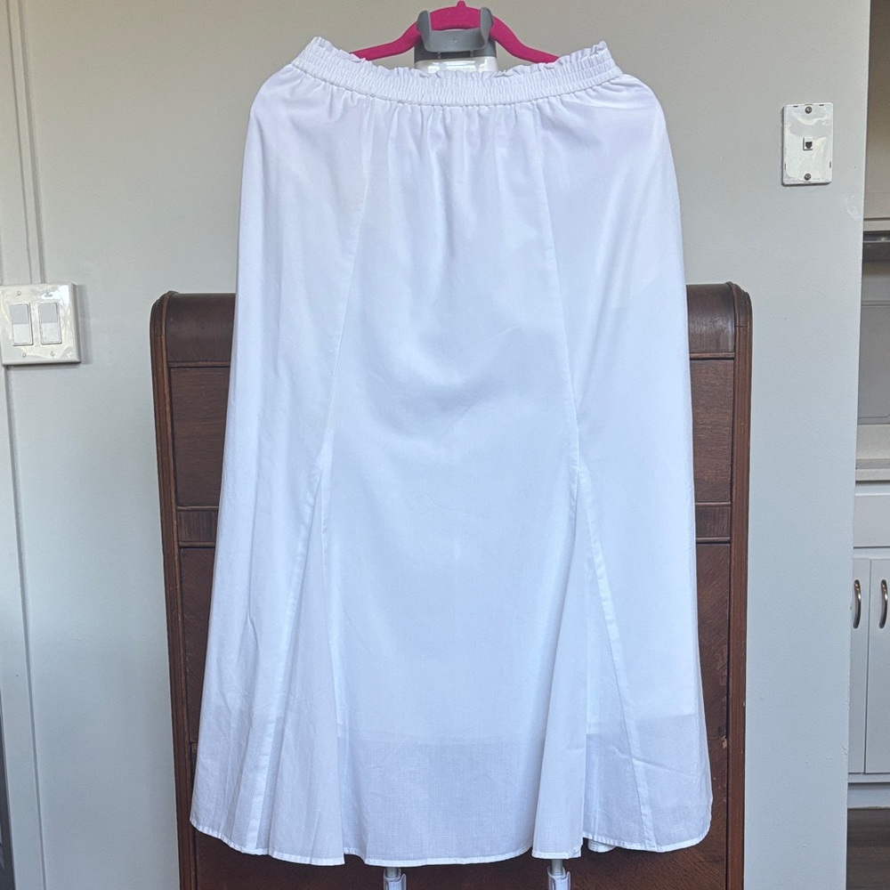 Uniqlo White Maxi Skirt for Women